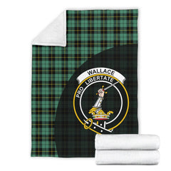 Wallace Hunting Ancient Tartan Crest Blankets Wave Style