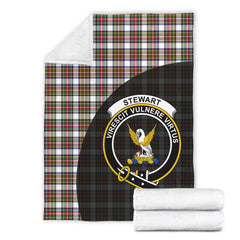 Stewart Dress Modern Tartan Crest Blanket - 3 Sizes