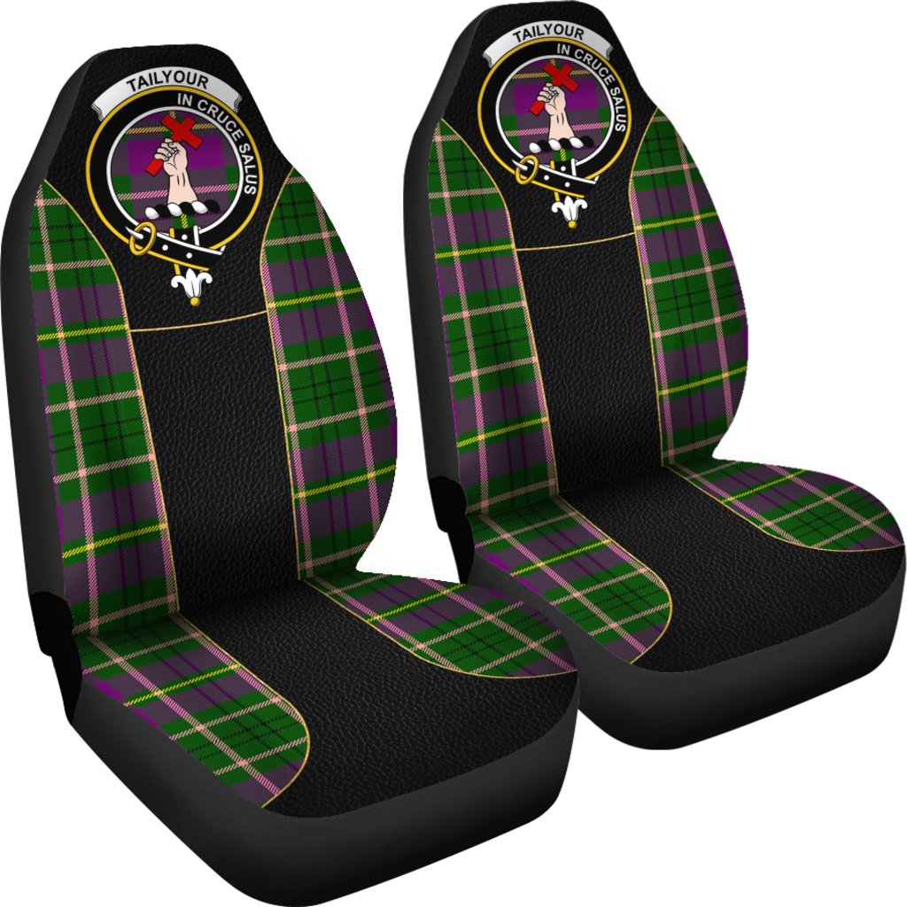 Tailyour (Or Taylor) Tartan Crest Car Seat Cover