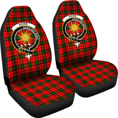 Kerr Tartan Crest Car Seat Cover