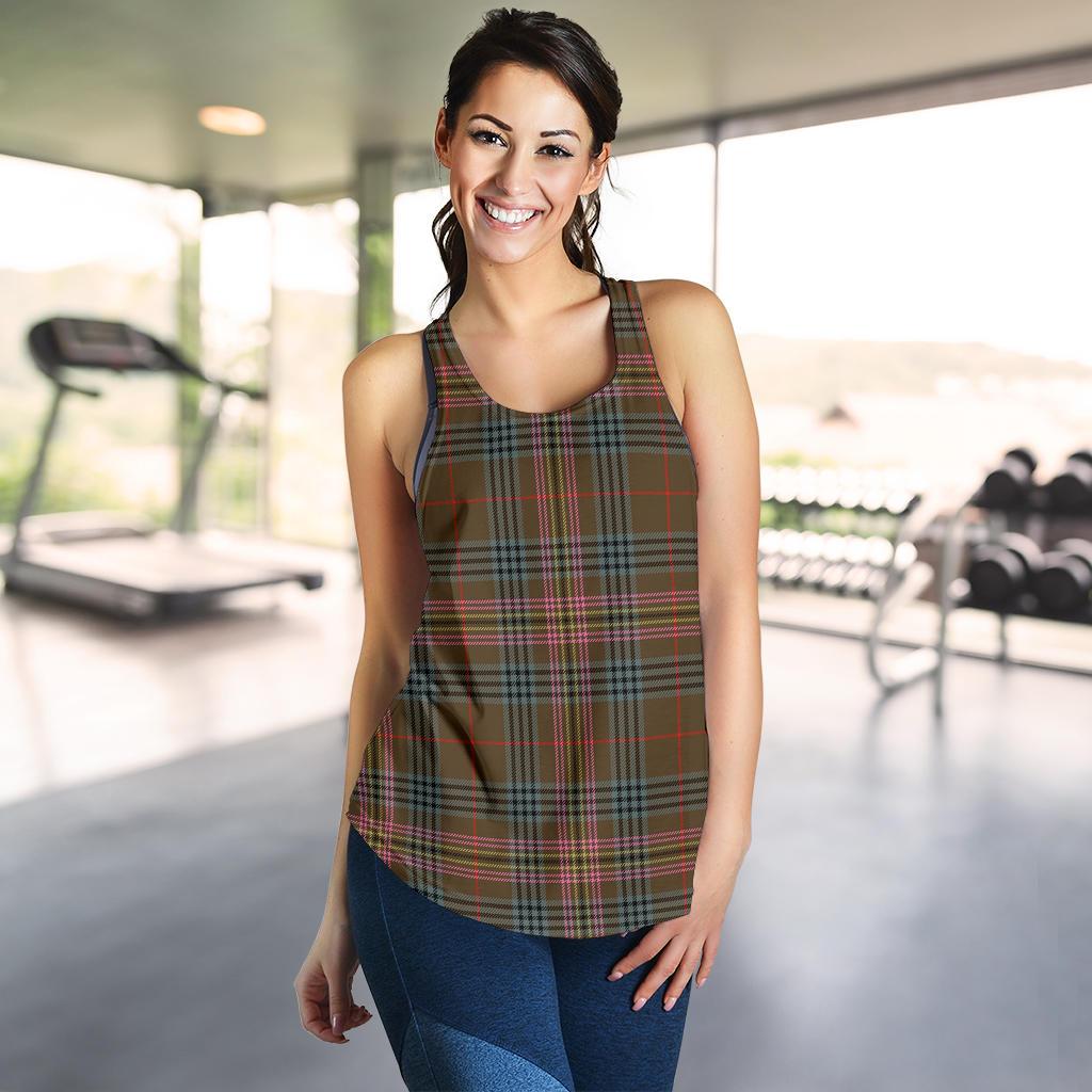 Kennedy Weathered Tartan Women Racerback Tank Top