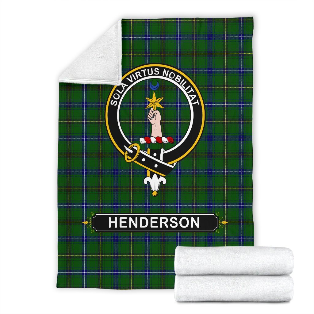 Henderson (MacKendrick) Family Tartan Crest Blankets