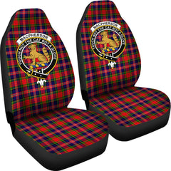 Macpherson Tartan Crest Car Seat Cover