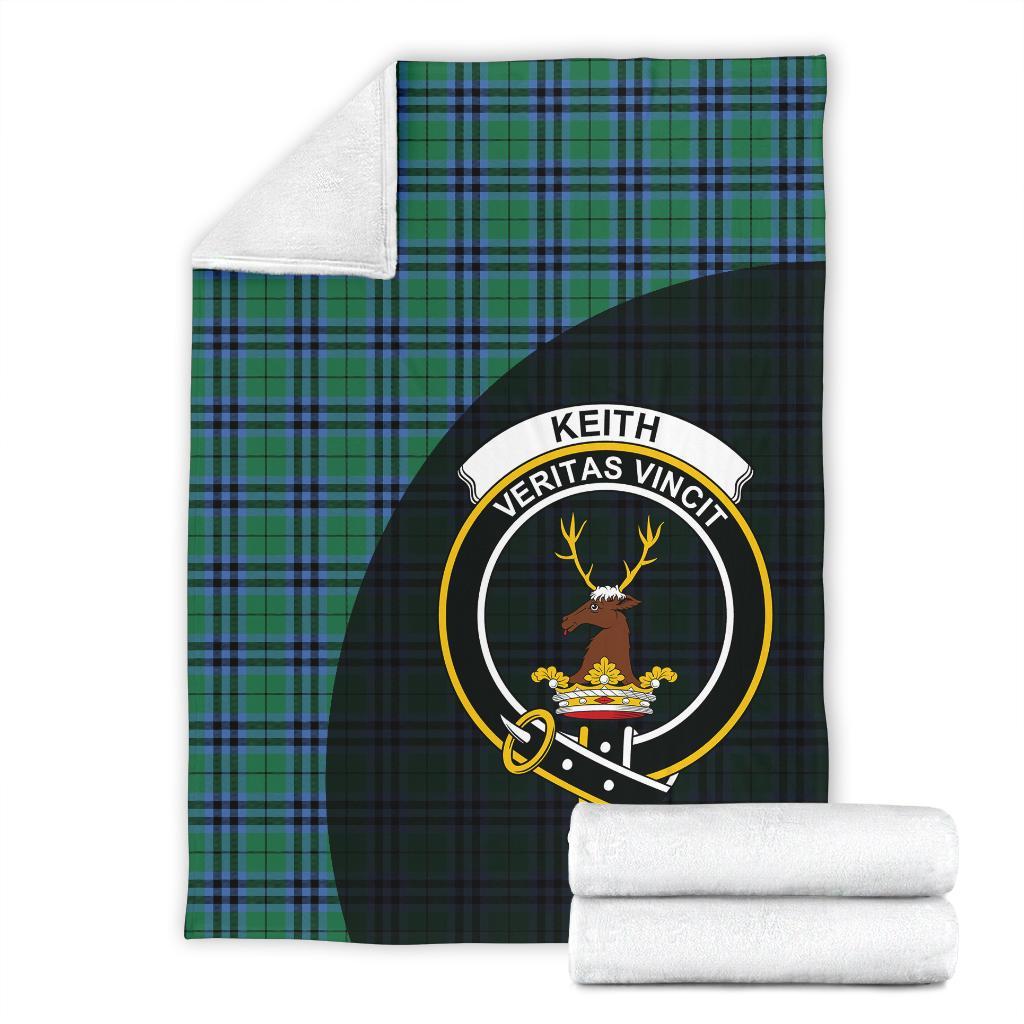Keith Ancient Tartan Crest Blanket Wave Style