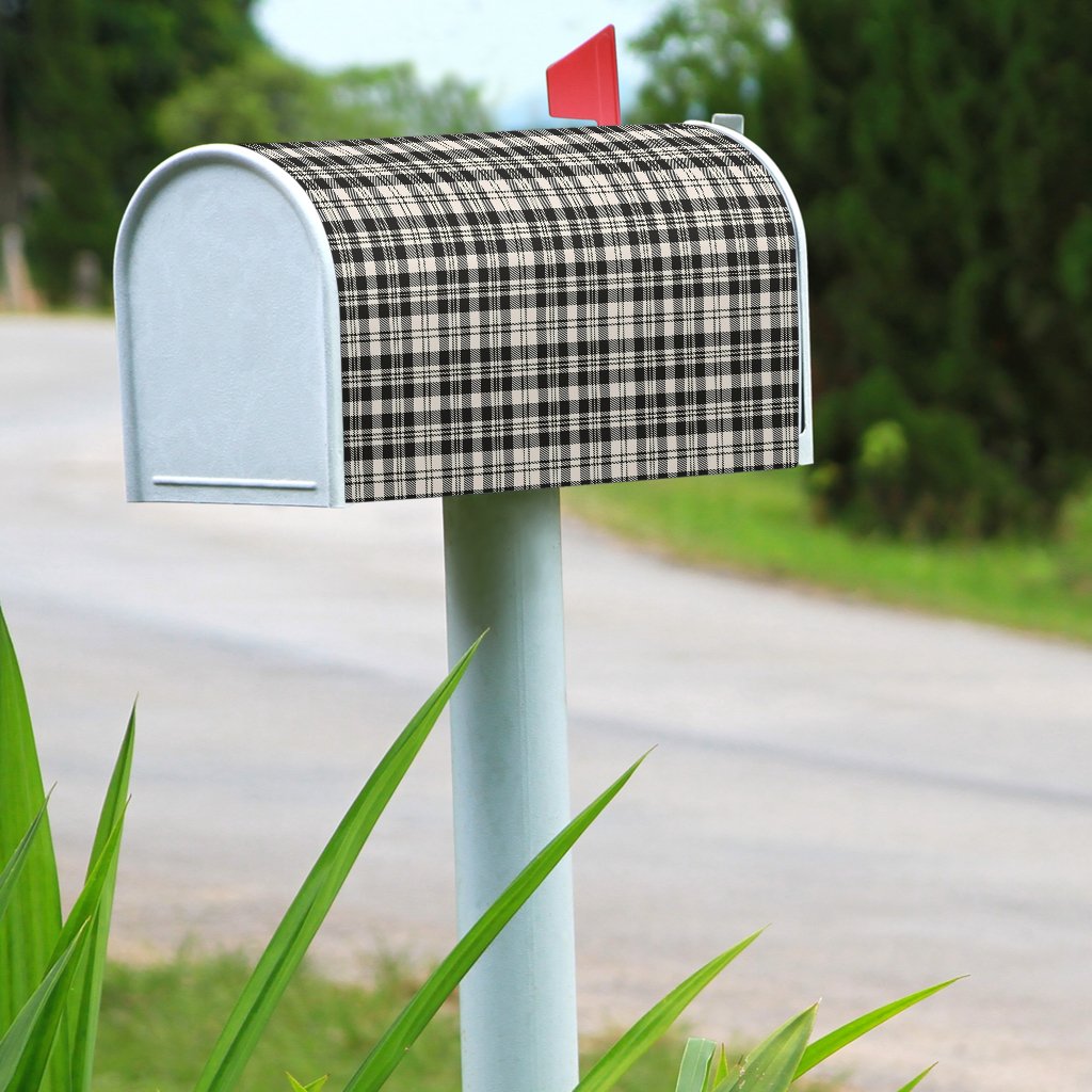 Scott Black & White Ancient Tartan Mailbox