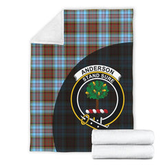 Anderson Ancient Tartan Crest Blanket Wave Style