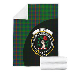 Aiton Tartan Crest Blanket Wave Style