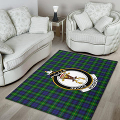 Gordon Tartan Crest Area Rug