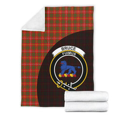 Bruce Modern Tartan Crest Blanket Wave Style