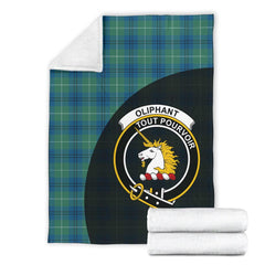 Oliphant Ancient Tartan Crest Blanket Wave Style