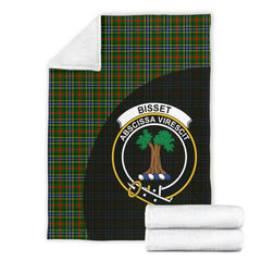 Bisset Tartan Crest Blanket Wave Style