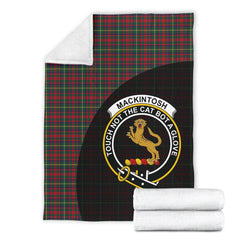 MacKintosh Hunting Modern Tartan Crest Blanket Wave Style