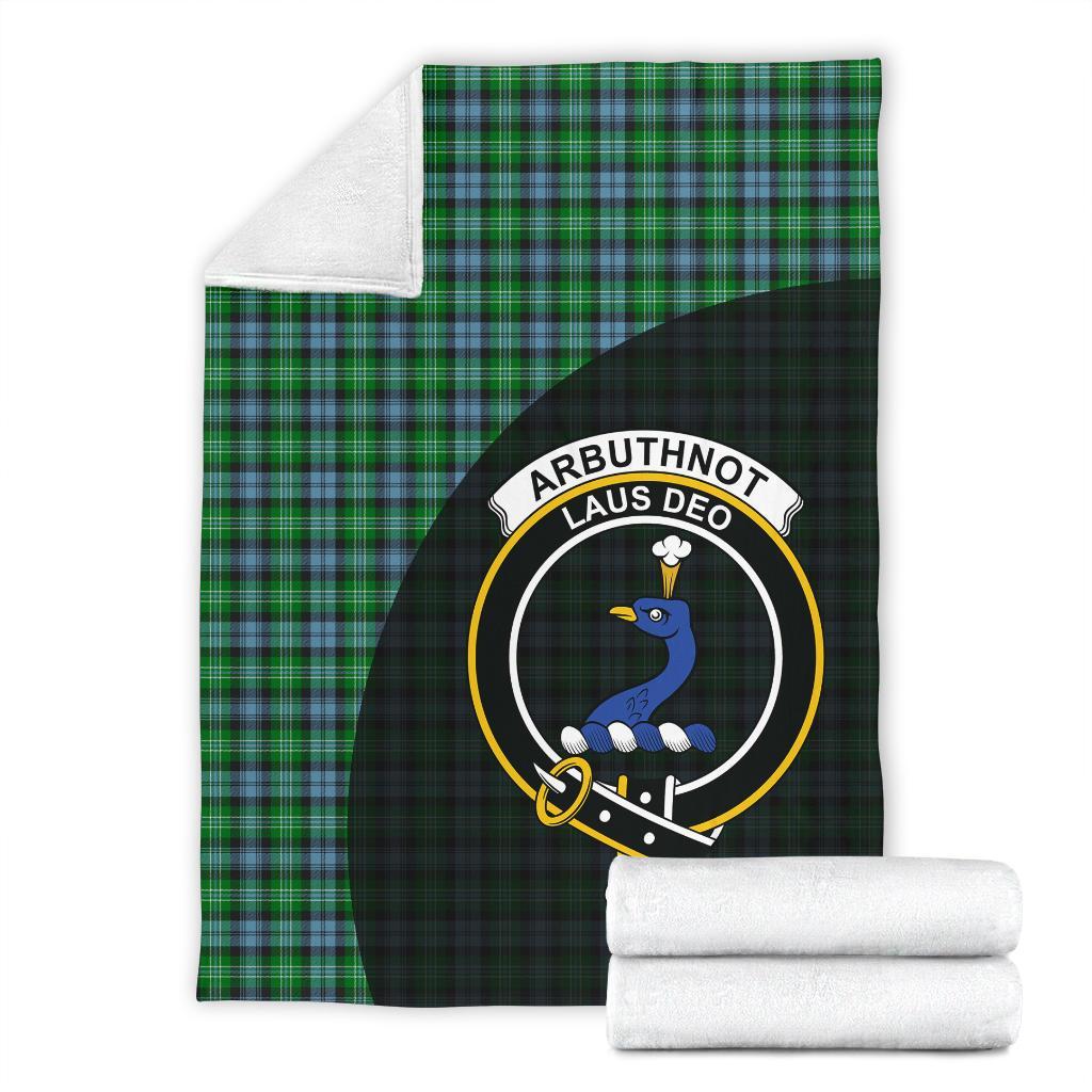 Arbuthnot Ancient Tartan Crest Blanket Wave Style