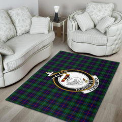 Campbell Of Cawdor Tartan Crest Area Rug