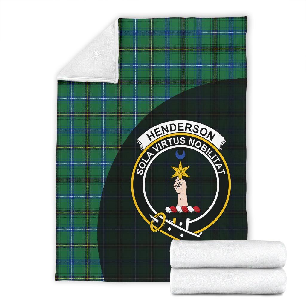 Henderson Ancient Tartan Crest Blanket Wave Style