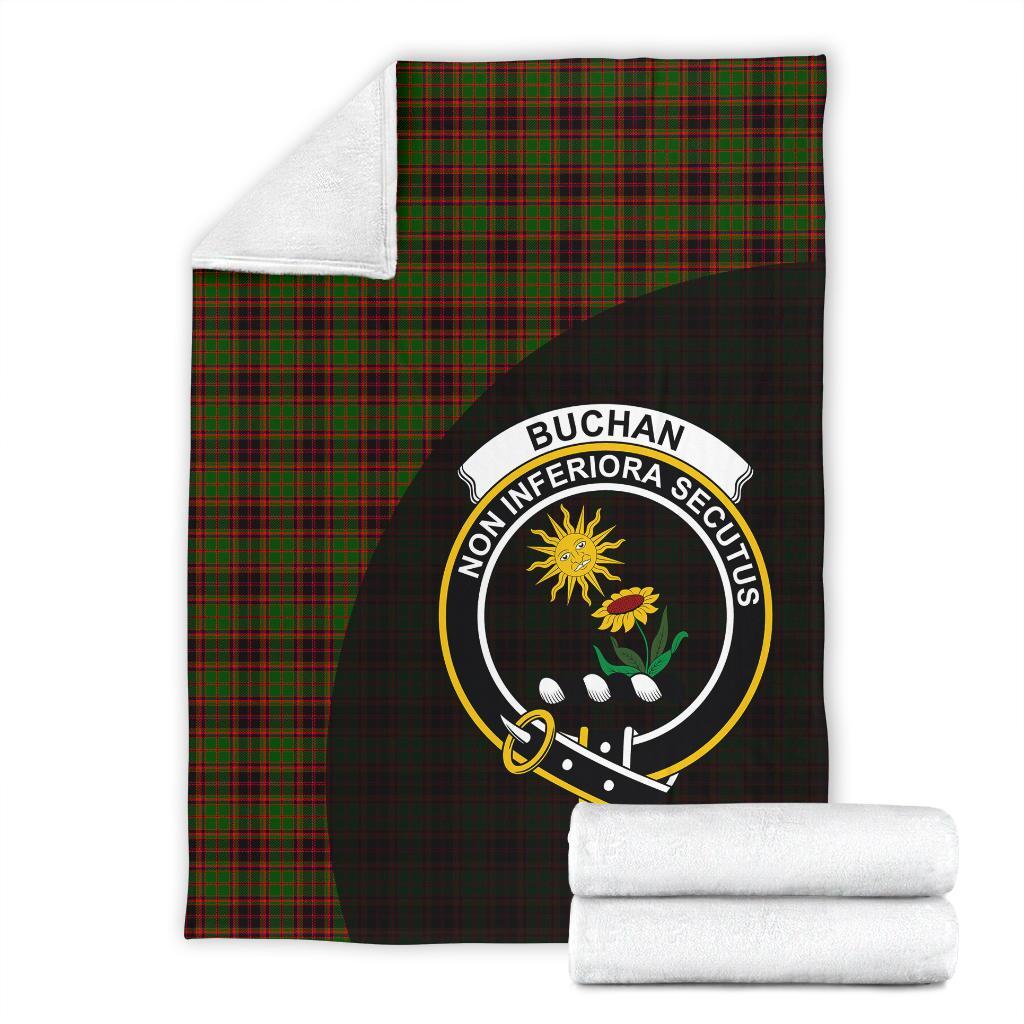 Buchan Modern Tartan Crest Blanket Wave Style