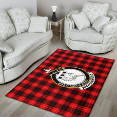 Cunningham Tartan Crest Area Rug