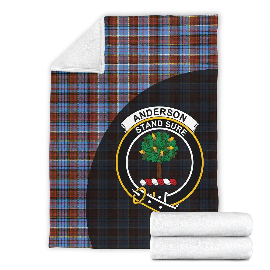 Anderson Modern Tartan Crest Blanket Wave Style