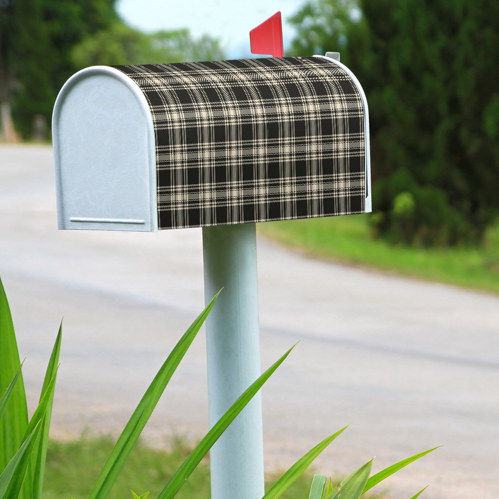 Menzies Black & White Ancient Tartan Mailbox