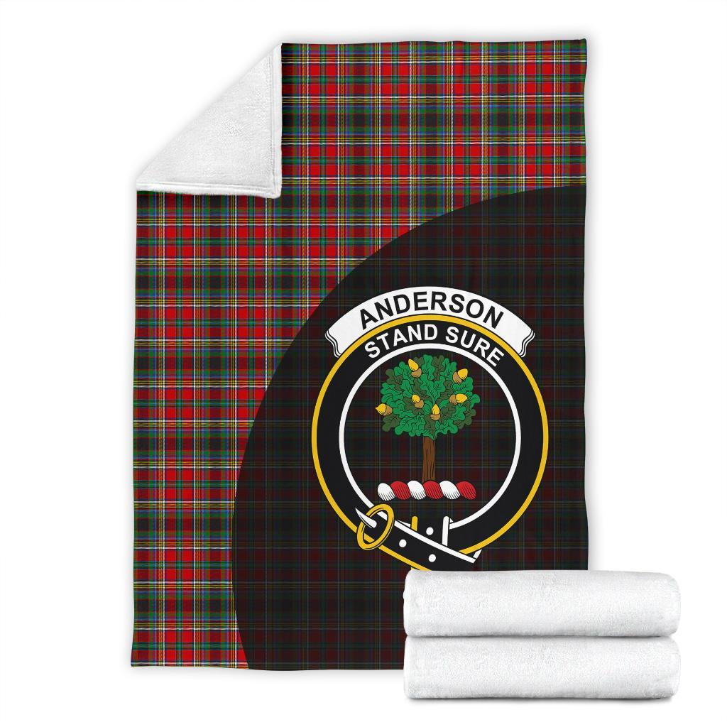 Anderson of Arbrake Tartan Crest Blanket Wave Style