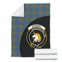 Stewart of Appin Hunting Ancient Tartan Crest Blanket Wave Style