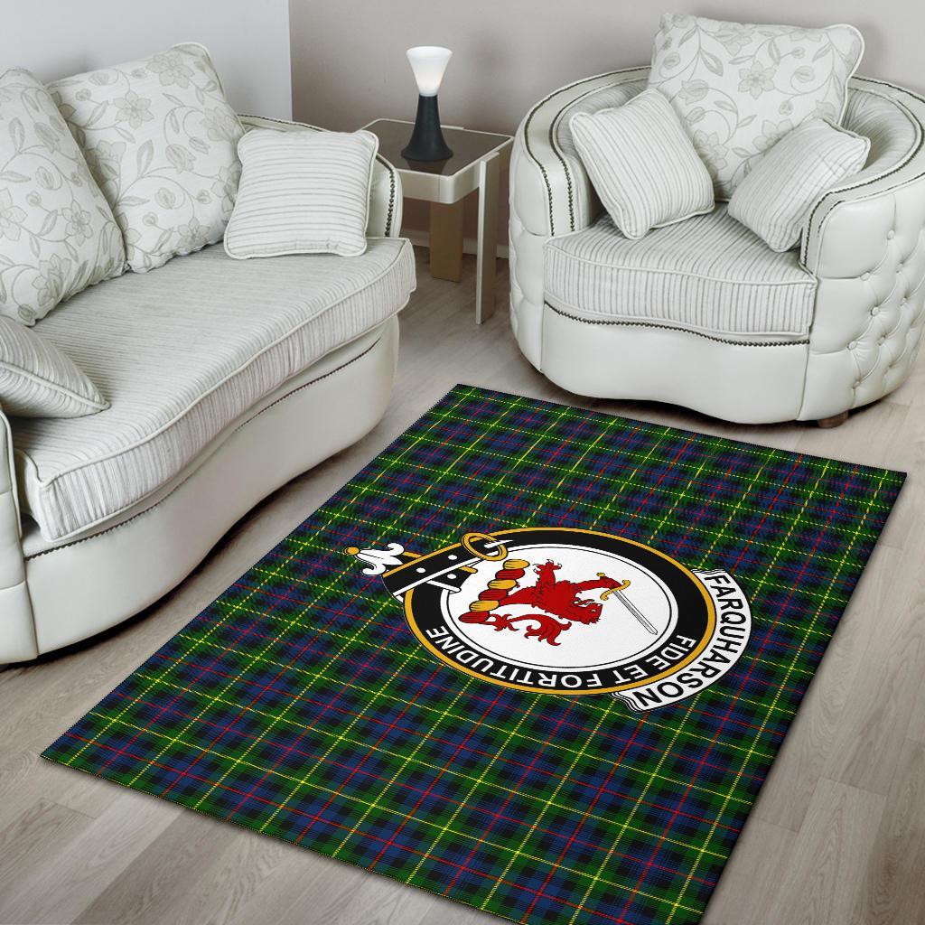 Farquharson Tartan Crest Area Rug