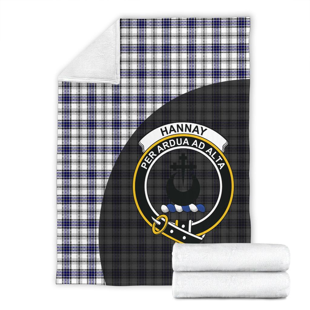 Hannay Modern Tartan Crest Blanket Wave Style