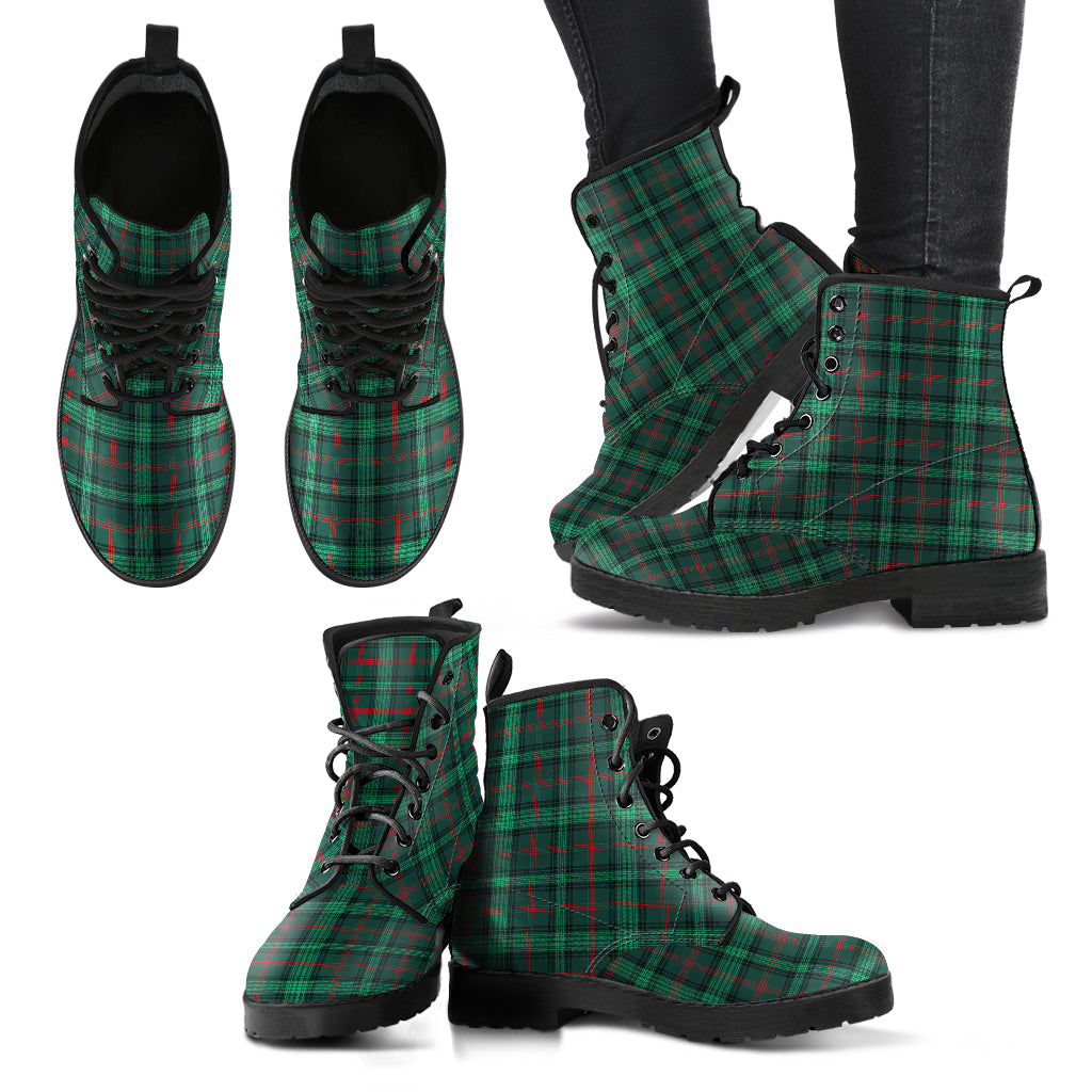 Ross Hunting Modern Tartan Leather Boots - SP