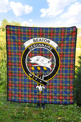 Beaton Family Tartan Crest Quilt - SP