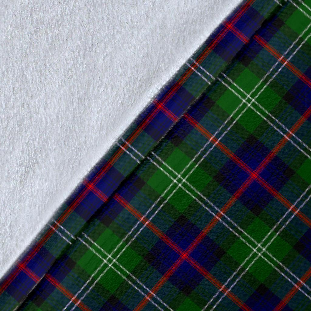 Sutherland Modern Tartan Crest Blanket Wave Style