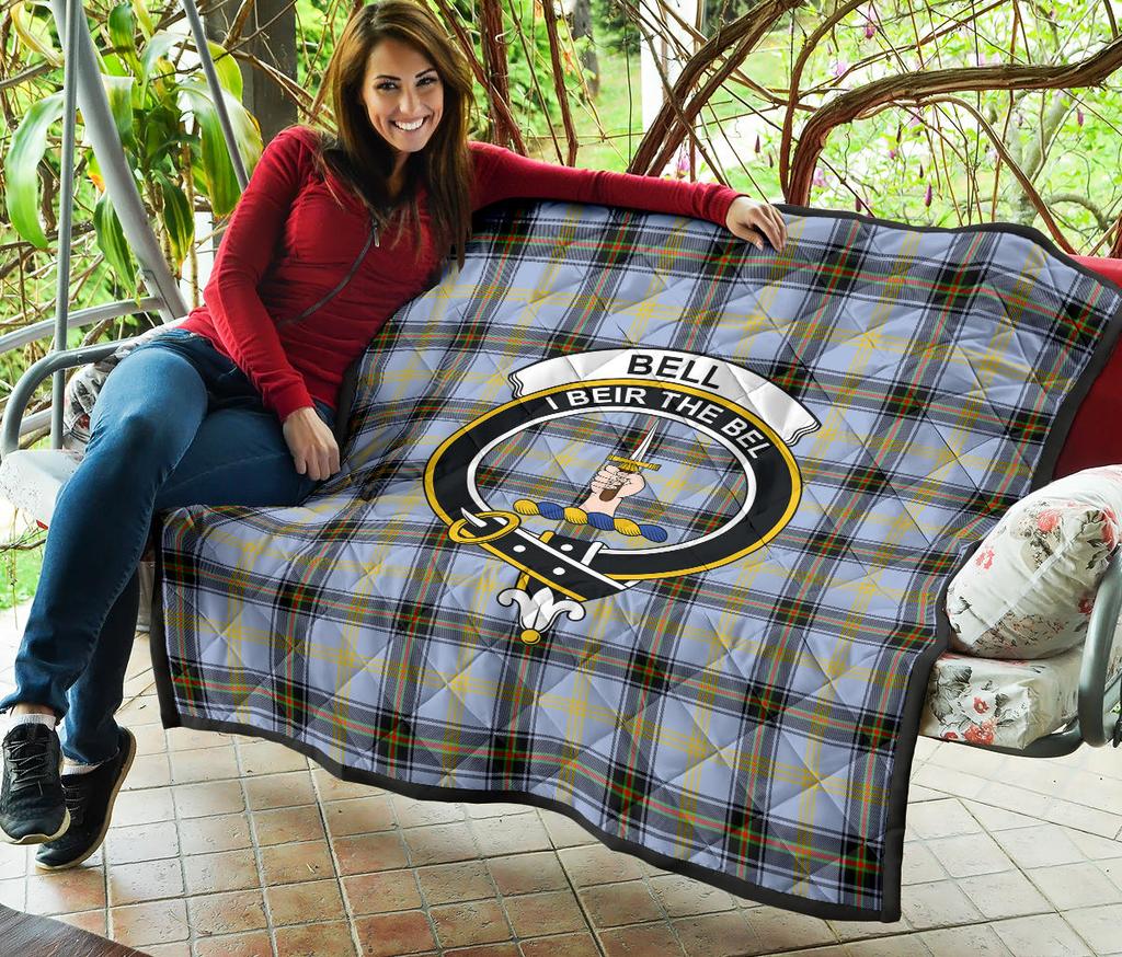 Bell of the Borders Tartan Crest Quilt