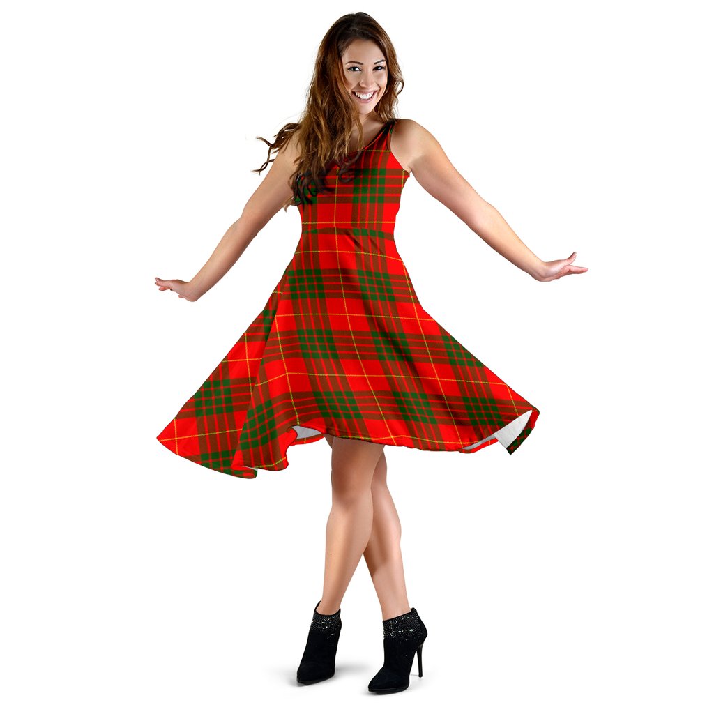 Cameron Modern Tartan Midi Dress