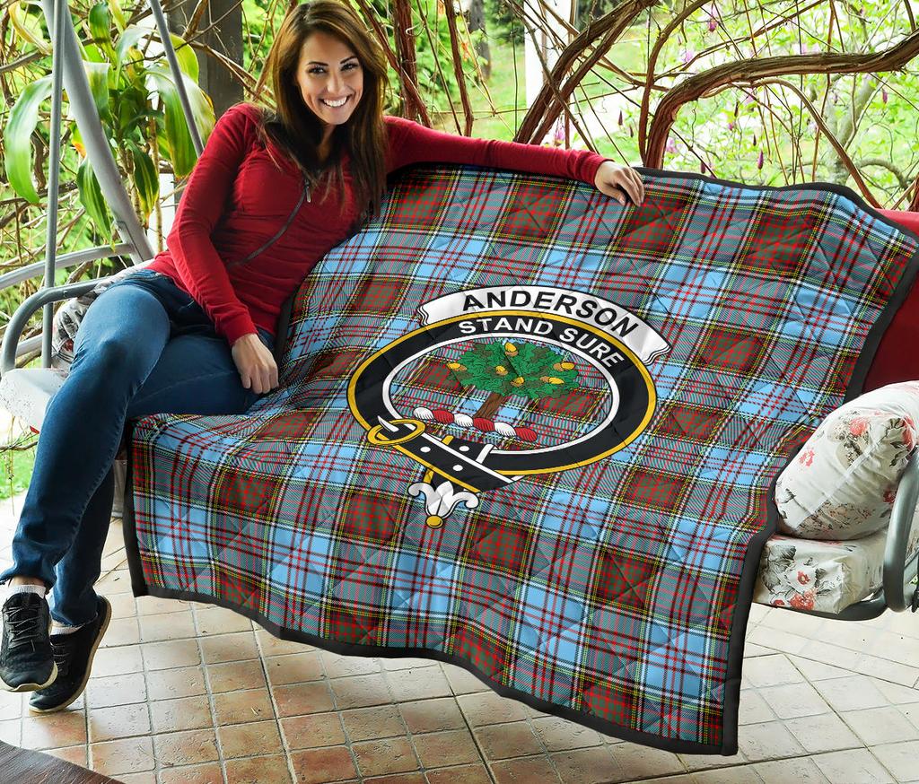 Anderson Ancient Tartan Crest Quilt