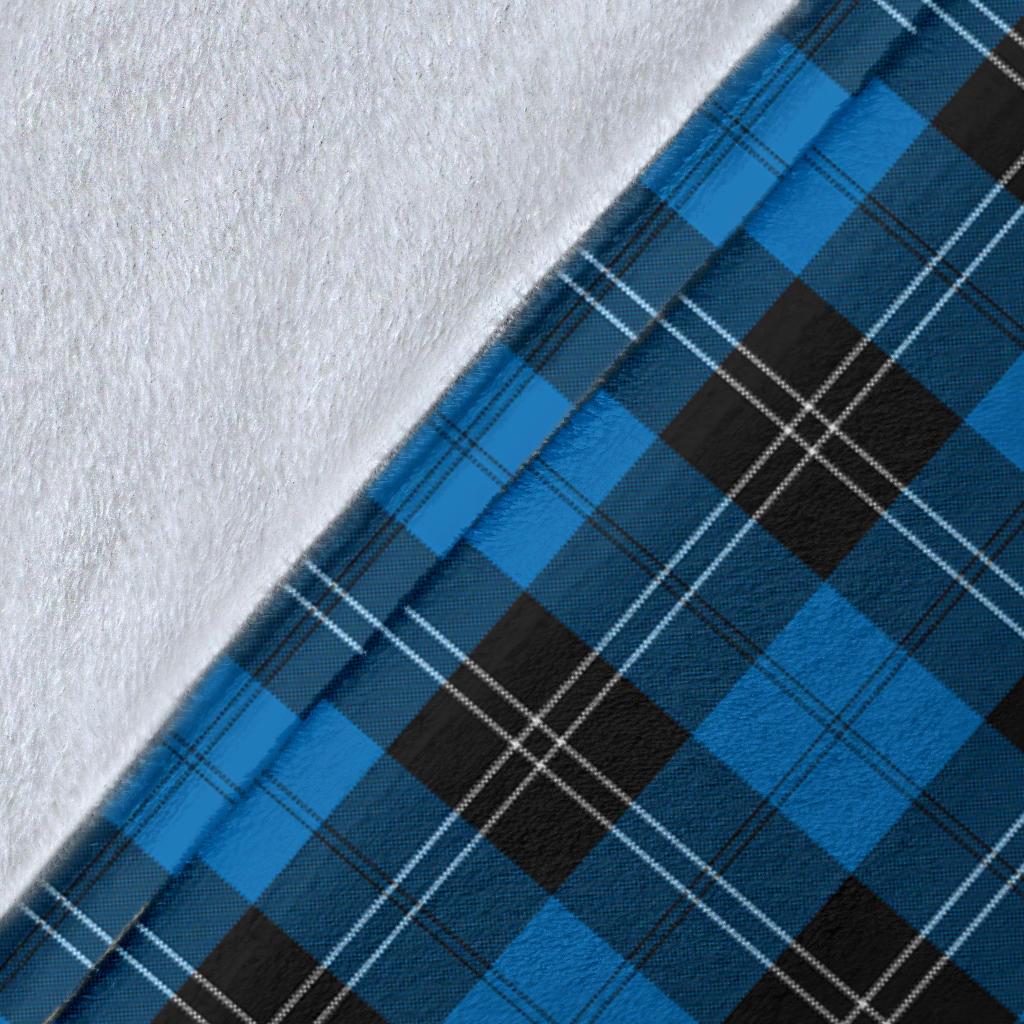 Ramsay Blue Ancient Tartan Crest Blanket - 3 Sizes