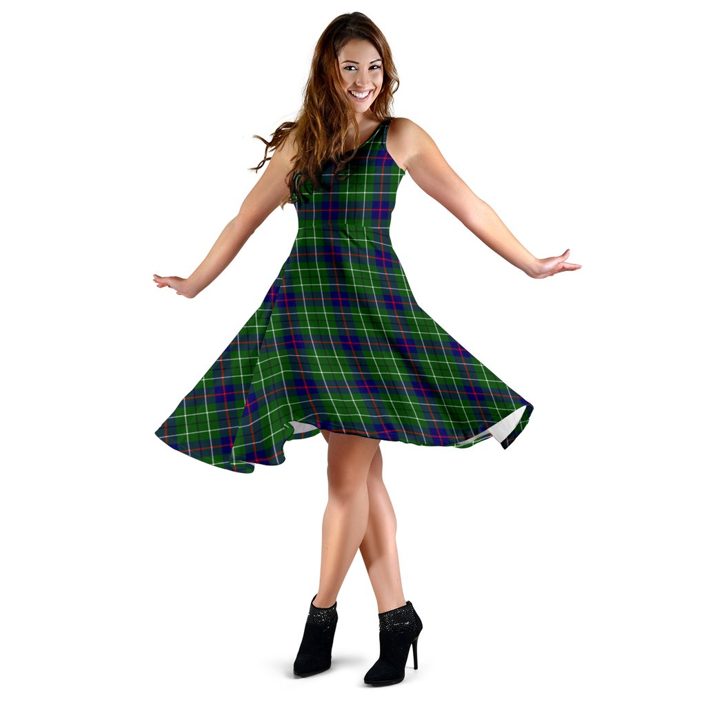 Duncan Modern Tartan Midi Dress