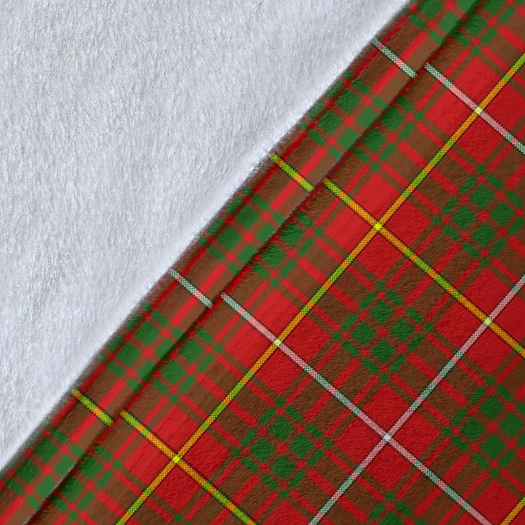 Bruce Family Modern Tartan Crest Blanket