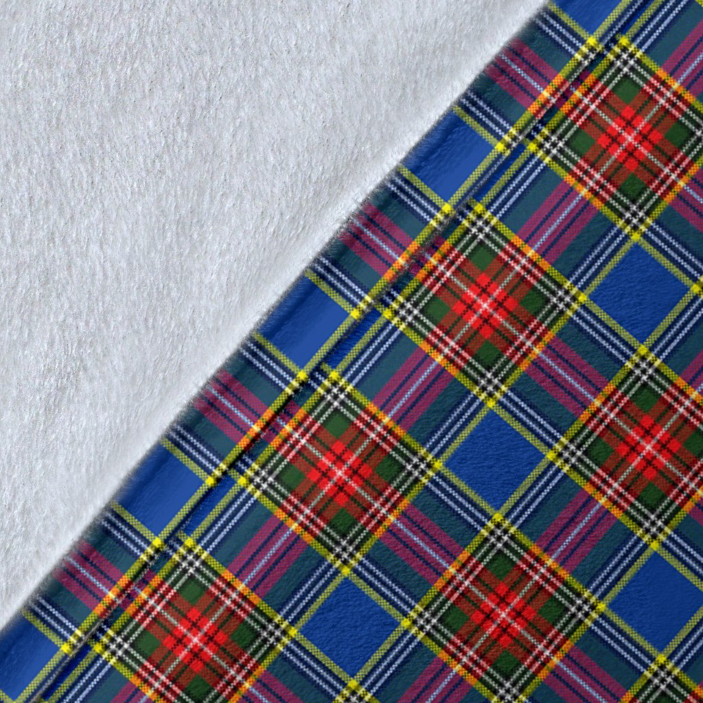 Bethune Family Tartan Crest Blanket - 3 Sizes