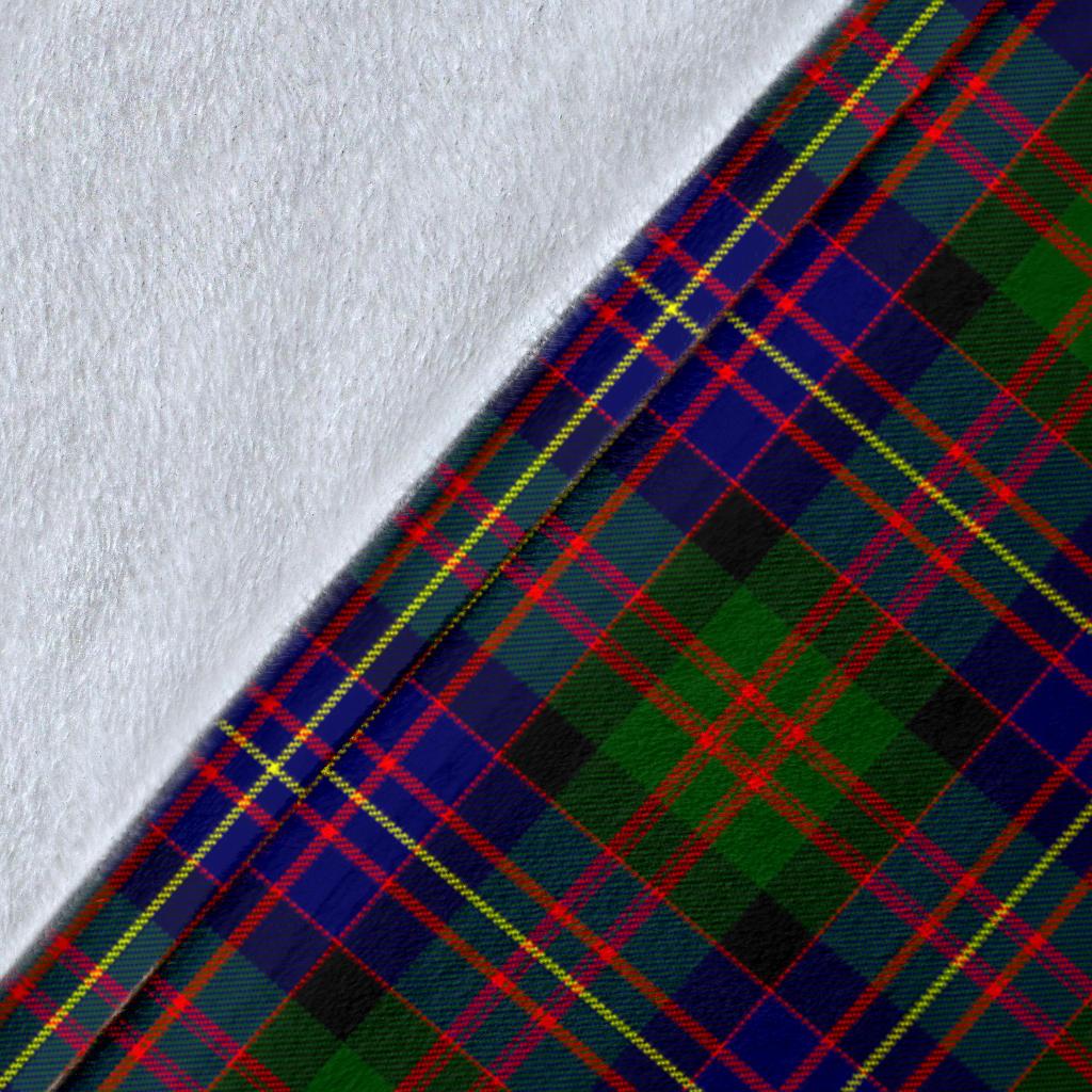 Cameron of Erracht Modern Tartan Crest Blanket Wave Style