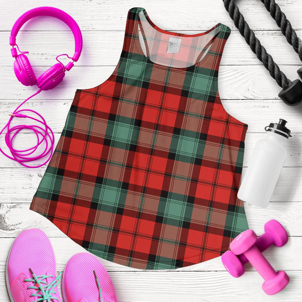 Kerr Ancient Tartan Women Racerback Tank Top