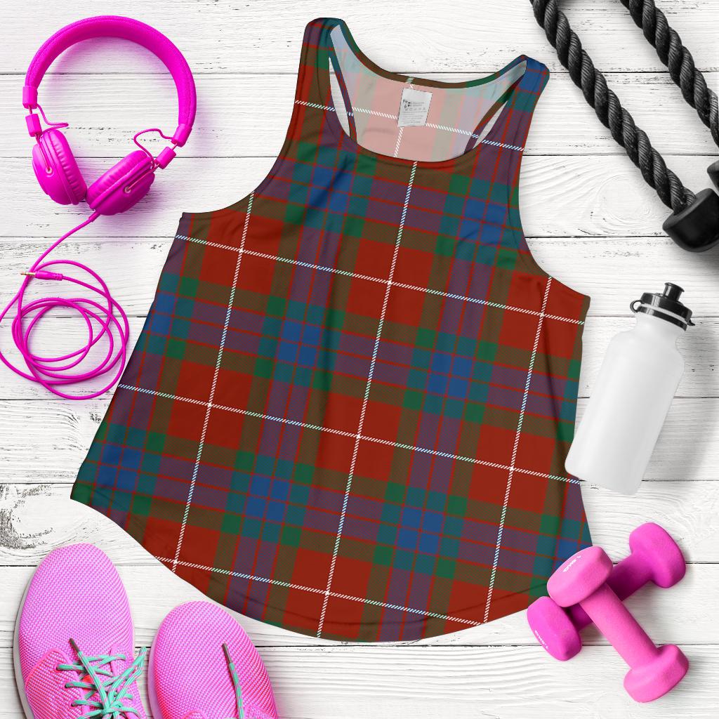 Fraser Ancient Tartan Women Racerback Tank Top