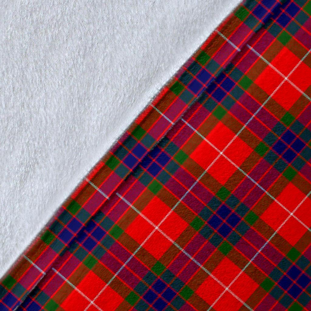 Fraser Modern Tartan Crest Blanket Wave Style