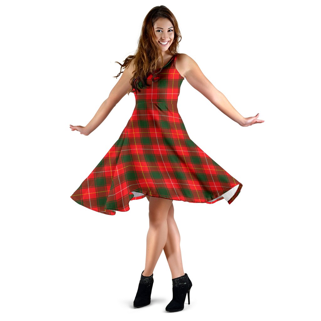 MacPhee Modern Tartan Midi Dress