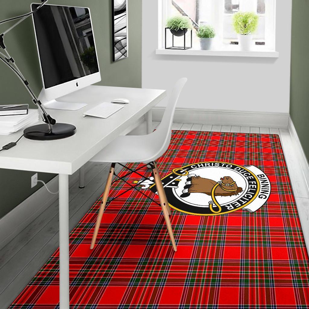 Binning (Of Wallifoord) Tartan Crest Area Rug