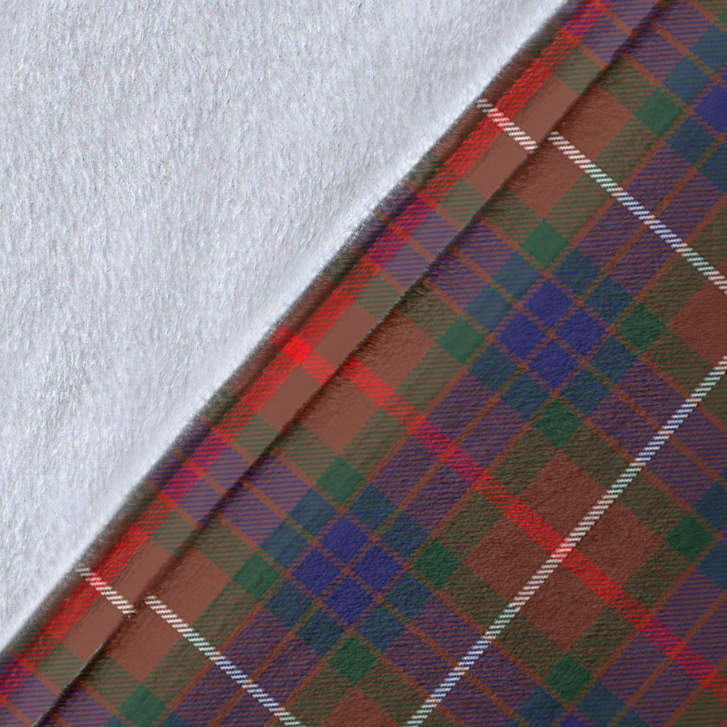 Fraser Hunting Modern Tartan Crest Blanket Wave Style