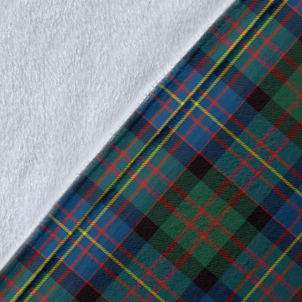 Cameron of Erracht Ancient Tartan Crest Blanket Wave Style