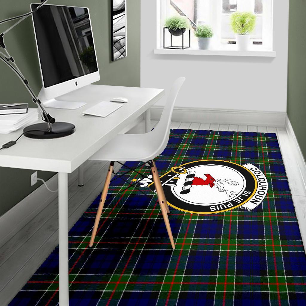 Colquhoun Tartan Crest Area Rug