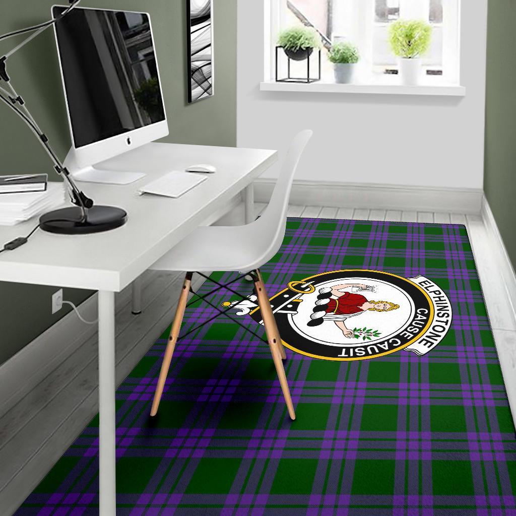 Elphinstone Tartan Crest Area Rug