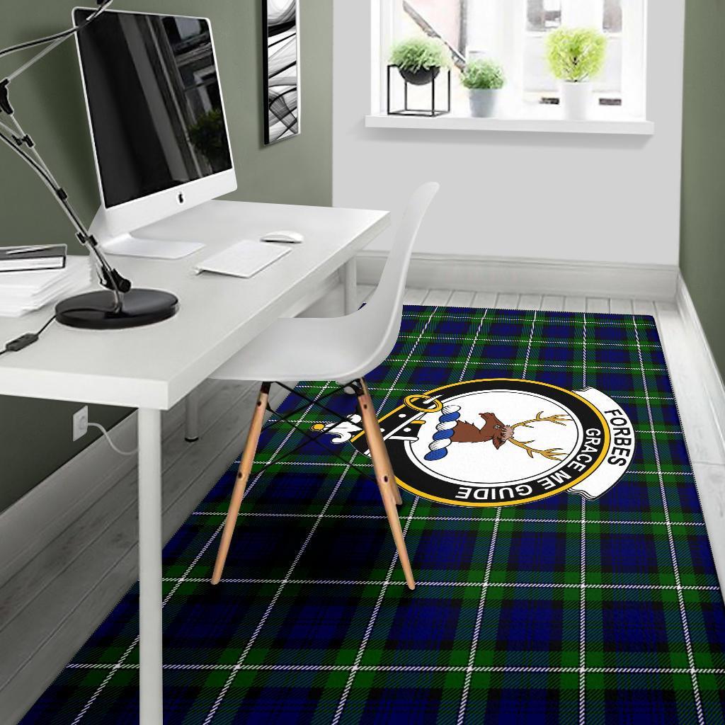 Forbes Tartan Crest Area Rug