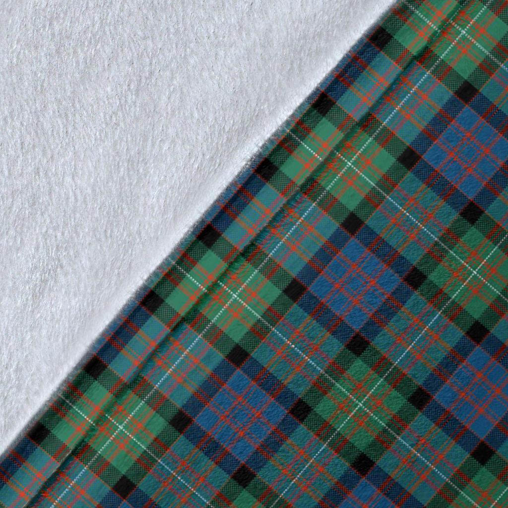 MacDonnell Of Glengarry Ancient Tartan Crest Blanket Wave Style