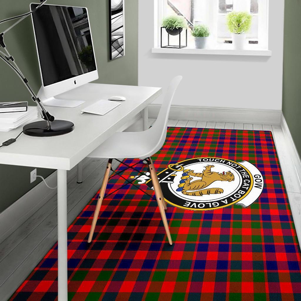 Gow (Or Mcgouan) Tartan Crest Area Rug